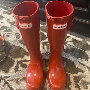 Hunter Boots, Kids Size 1, perfect condition, red
